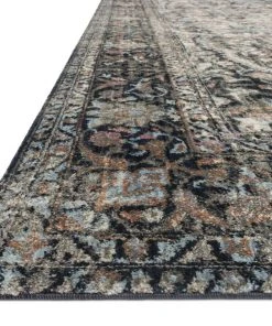 Loloi Anastasia Power Loomed Charcoal / Sunset Rug RUGS