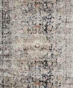 Loloi Anastasia Power Loomed Charcoal / Sunset Rug RUGS