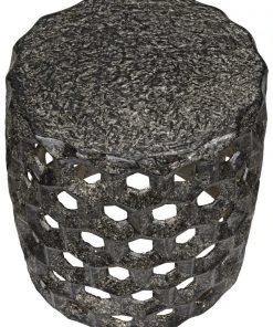 Noir Joan Stool, Black Fiber Cement LIVING ROOM