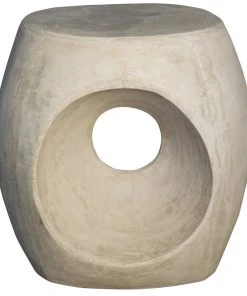 Noir Trou Side Table/Stool, Fiber Cement