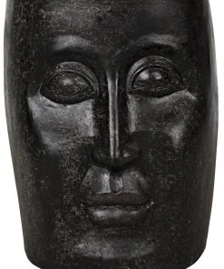 Side & End Tables Noir Head Side Table, Black Fiber Cement