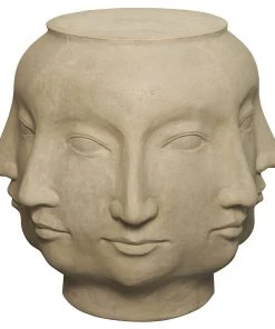 Noir Multi-Face Stool, Fiber Cement