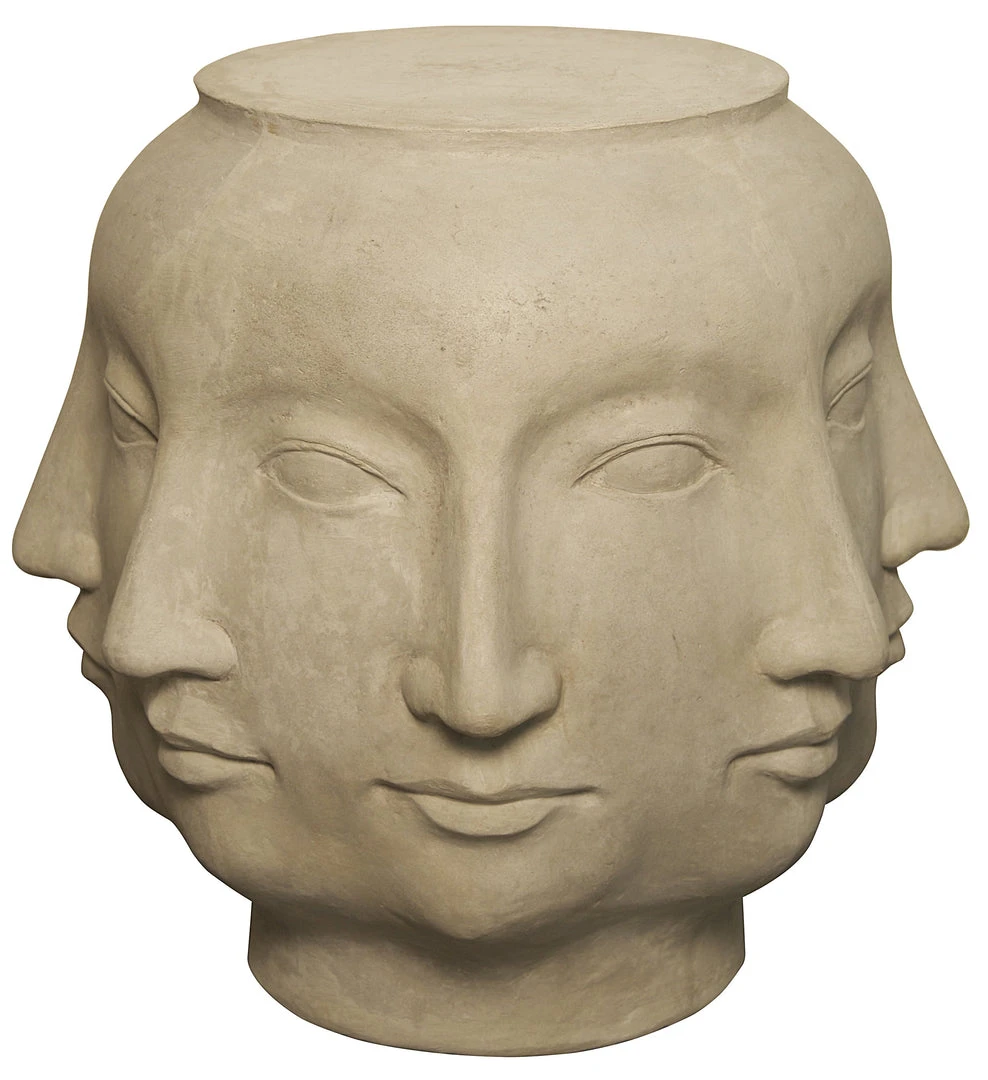 Noir Multi-Face Stool, Fiber Cement 3 Noir Multi-Face Stool, Fiber Cement