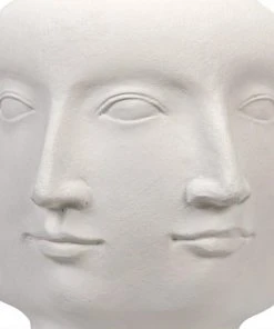 Noir Multi-Face Stool, White Fiber Cement