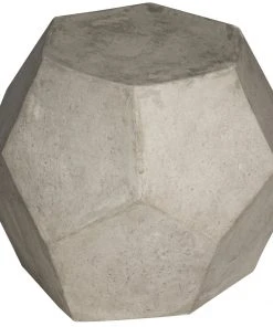 Noir Geometry Side Table/Stool, Fiber Cement