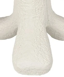 Side & End Tables Noir Laramy Side Table, White Fiber Cement