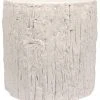 Noir Trunk Side Table, White Fiber Cement 1 Noir Trunk Side Table, White Fiber Cement