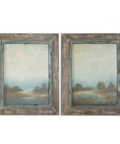 Wall Art Uttermost Morning Vistas Framed Art, S/2