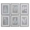 Uttermost Moonlight Ferns Framed Art, S/6 Wall Art 1 Uttermost Moonlight Ferns Framed Art, S/6 Wall Art