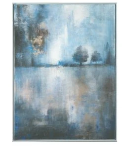Wall Art Uttermost Lake At Dusk Hand Painted Art