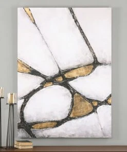 Uttermost Abstract Art In Gold And Black