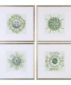 Wall Art Uttermost Organic Symbols Print Art S/4