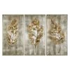 Uttermost Champagne Leaves Modern Art S/3