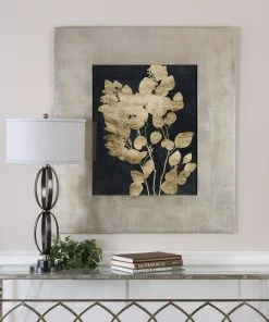 Wall Art Uttermost Custom Postage Leaves Gold Foil Print