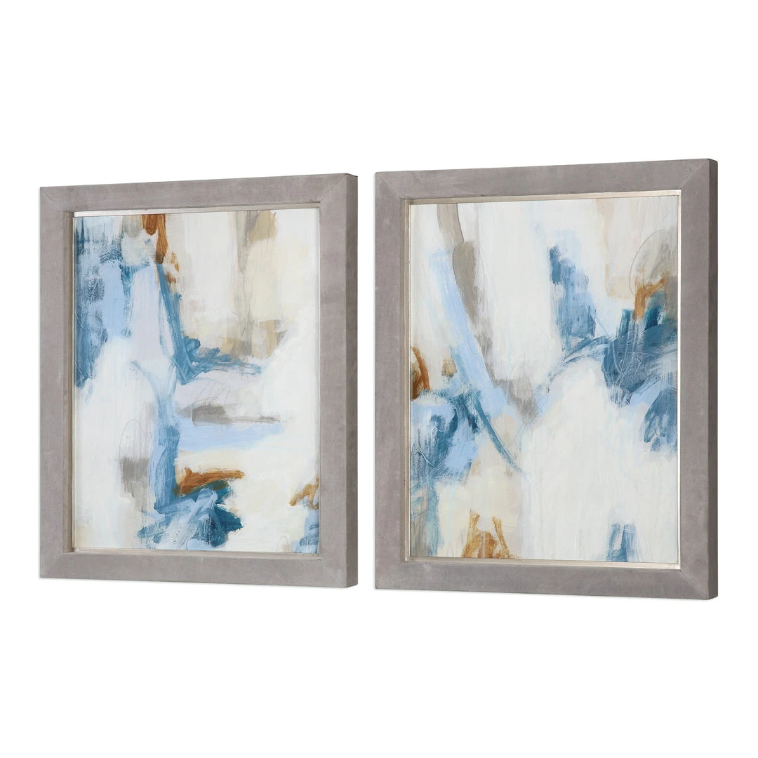 Wall Art Uttermost Intermittent Abstract Modern Art Set/2 5 Wall Art Uttermost Intermittent Abstract Modern Art Set/2