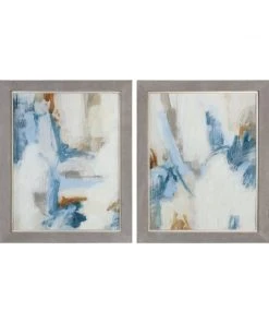 Wall Art Uttermost Intermittent Abstract Modern Art Set/2