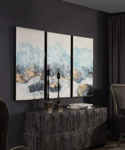 Uttermost Crashing Waves Abstract Art, S/3 Wall Art 10 Uttermost Crashing Waves Abstract Art, S/3 Wall Art