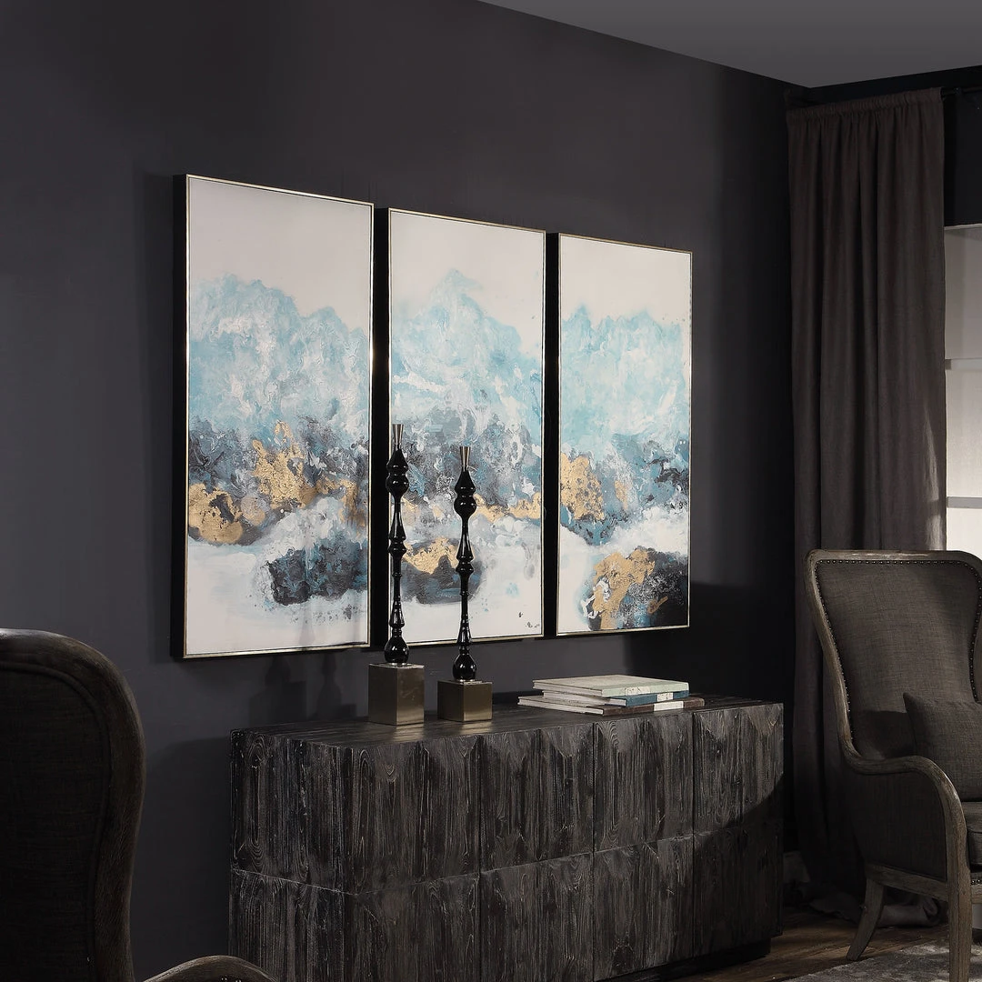 Uttermost Crashing Waves Abstract Art, S/3 Wall Art 5 Uttermost Crashing Waves Abstract Art, S/3 Wall Art