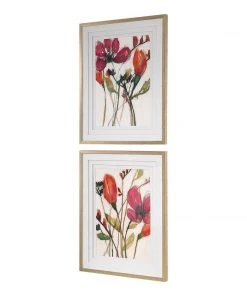 Uttermost Vivid Arrangement Floral Prints, S/2