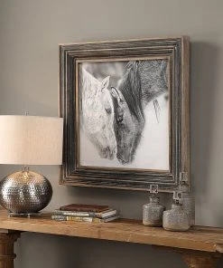 Uttermost Custom Black And White Horses Print 9 Uttermost Custom Black And White Horses Print