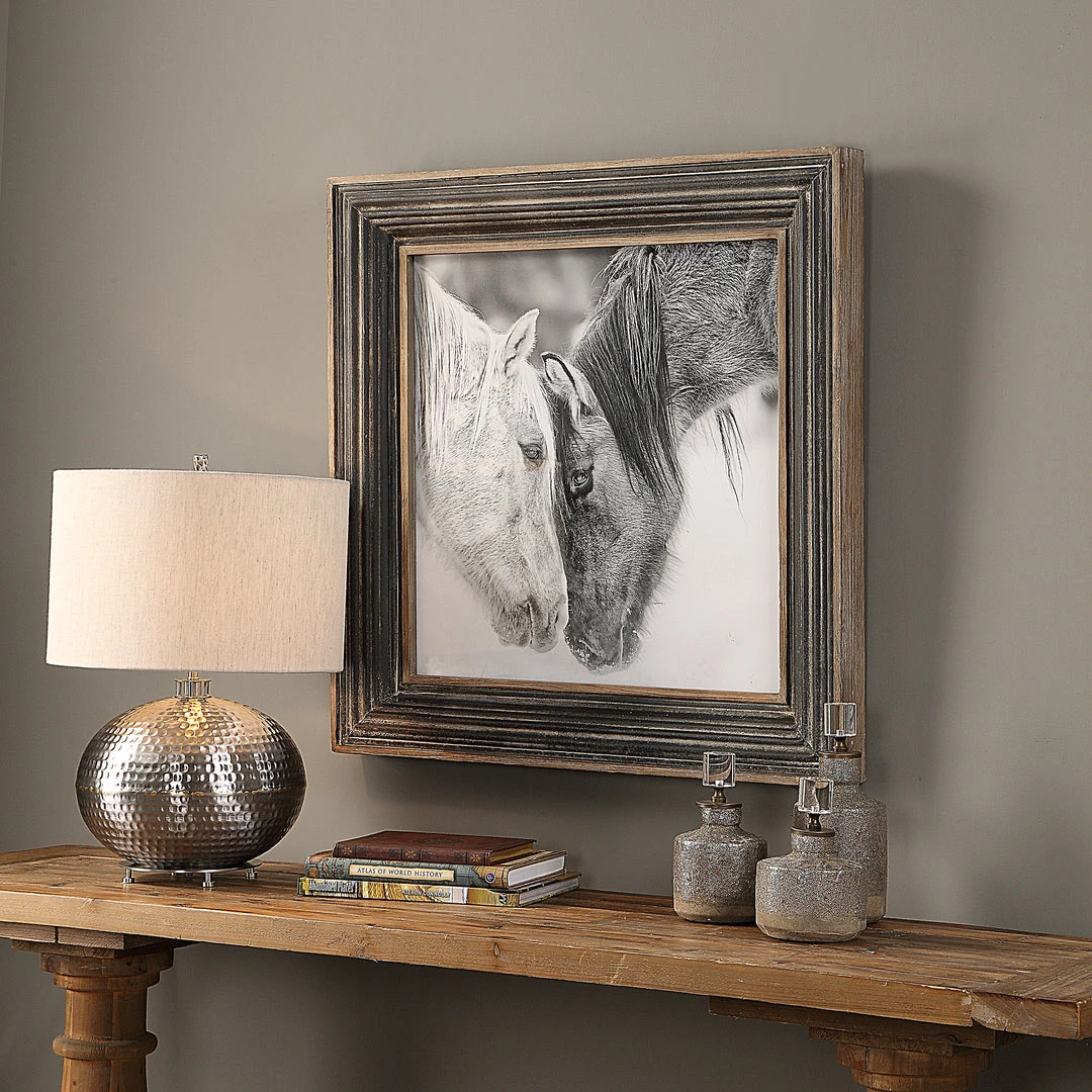 Uttermost Custom Black And White Horses Print 5 Uttermost Custom Black And White Horses Print