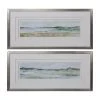 Wall Art Uttermost Panoramic Seascape Framed Prints Set/2 2 Wall Art Uttermost Panoramic Seascape Framed Prints Set/2