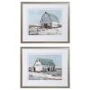 Uttermost Plein Air Barns Framed Prints Set/2 2 Uttermost Plein Air Barns Framed Prints Set/2