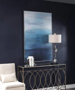 Uttermost Moonlit Sea Hand Painted Canvas Wall Art