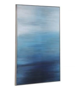 Uttermost Moonlit Sea Hand Painted Canvas Wall Art