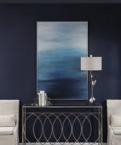 Uttermost Moonlit Sea Hand Painted Canvas Wall Art