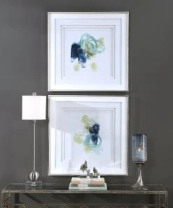 Wall Art Uttermost Integral Motion Framed Prints, Set/2 8 Wall Art Uttermost Integral Motion Framed Prints, Set/2
