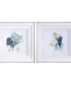 Wall Art Uttermost Integral Motion Framed Prints, Set/2