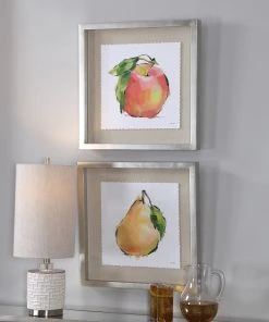 Uttermost Designer Fruits Framed Prints, Set/2 Wall Art