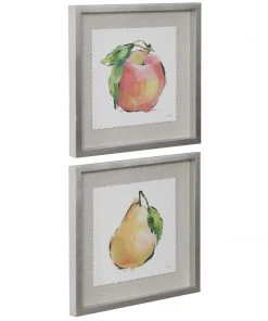 Uttermost Designer Fruits Framed Prints, Set/2 Wall Art