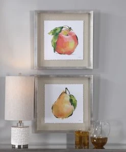 Uttermost Designer Fruits Framed Prints, Set/2 Wall Art