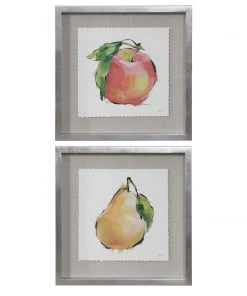 Uttermost Designer Fruits Framed Prints, Set/2 Wall Art