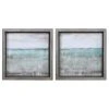 Wall Art Uttermost Aqua Horizon Framed Prints, Set/2