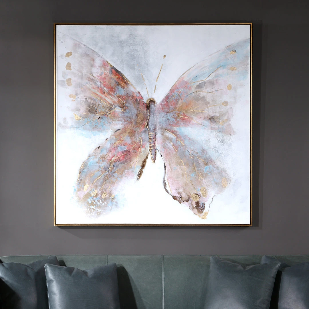 Wall Art Uttermost Free Flying Hand Painted Canvas 4 Wall Art Uttermost Free Flying Hand Painted Canvas