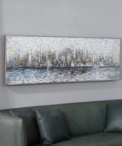 Uttermost City Reflection Hand Painted Canvas 9 Uttermost City Reflection Hand Painted Canvas