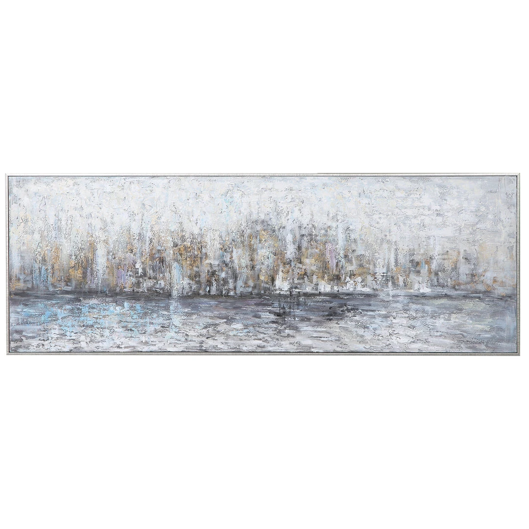 Uttermost City Reflection Hand Painted Canvas 3 Uttermost City Reflection Hand Painted Canvas