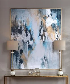 Uttermost Stormy Seas Hand Painted Canvas Wall Art