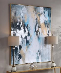 Uttermost Stormy Seas Hand Painted Canvas Wall Art