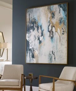 Uttermost Stormy Seas Hand Painted Canvas Wall Art