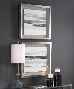 Wall Art Uttermost Neutral Landscape Framed Prints, Set/2