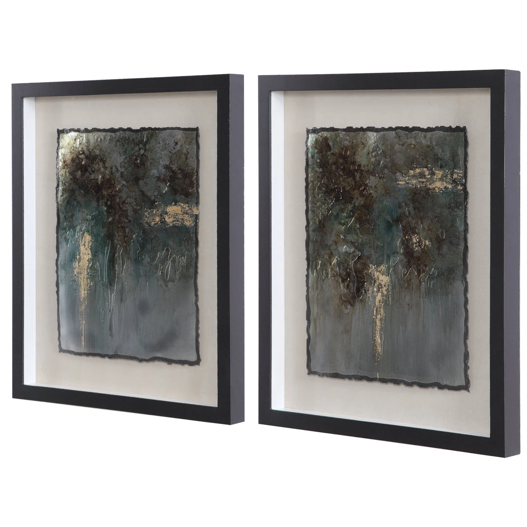Uttermost Rustic Patina Framed Prints, Set/2 6 Uttermost Rustic Patina Framed Prints, Set/2