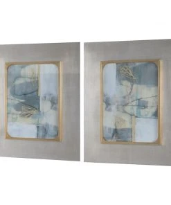 Wall Art Uttermost Gilded Whimsy Abstract Prints, S/2 12 Wall Art Uttermost Gilded Whimsy Abstract Prints, S/2