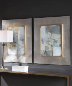 Wall Art Uttermost Gilded Whimsy Abstract Prints, S/2 11 Wall Art Uttermost Gilded Whimsy Abstract Prints, S/2