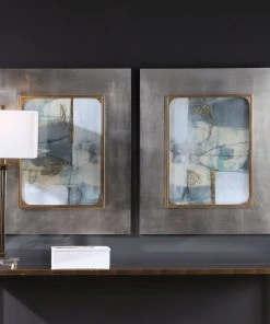 Wall Art Uttermost Gilded Whimsy Abstract Prints, S/2 10 Wall Art Uttermost Gilded Whimsy Abstract Prints, S/2