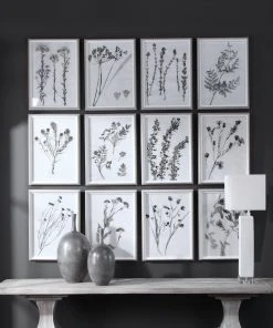 Uttermost Contemporary Botanicals Framed Prints, S/12