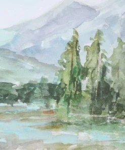 Uttermost Plein Air Reservoir Watercolor Prints, S/2